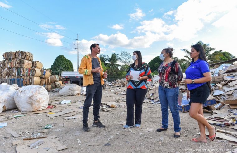 Ação educativa leva orientações a empresas de reciclagem em Boa Vista