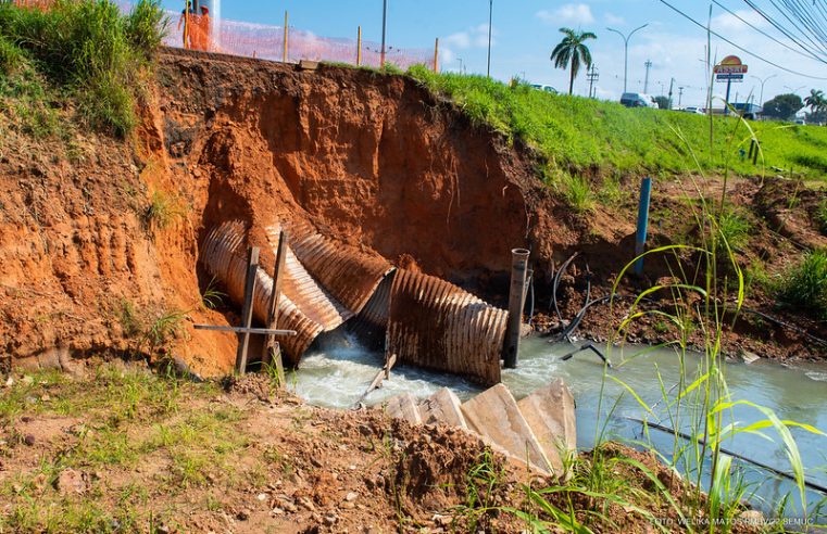 Trecho da Avenida Brasil é interditado para obra emergencial