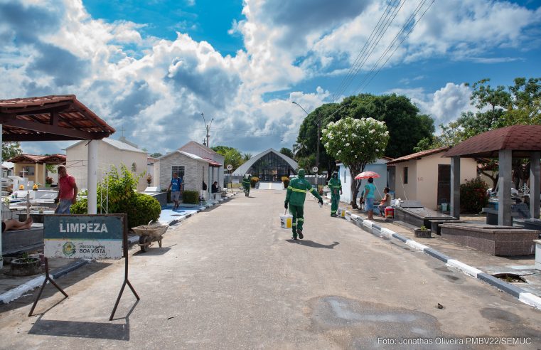 Cemitério Municipal de Boa Vista é preparado para Dia dos Finados