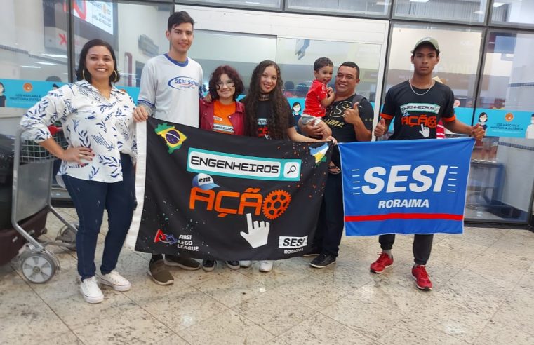 Equipe feminina do Sesi ganha prêmio em olimpíada nacional de robótica