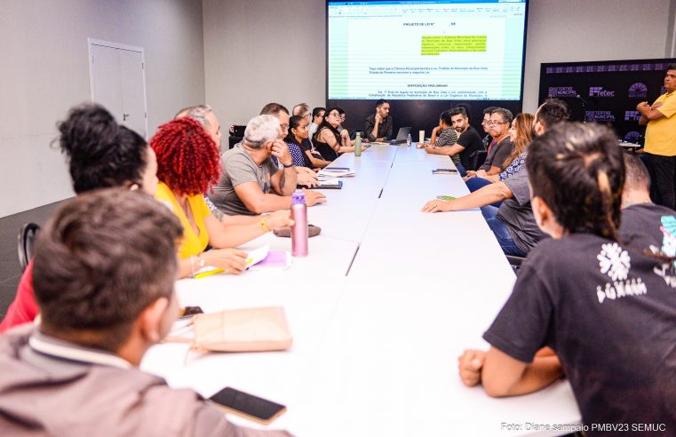 Artistas locais participam de processo de elaboração do Sistema Municipal de Cultura de Boa Vista