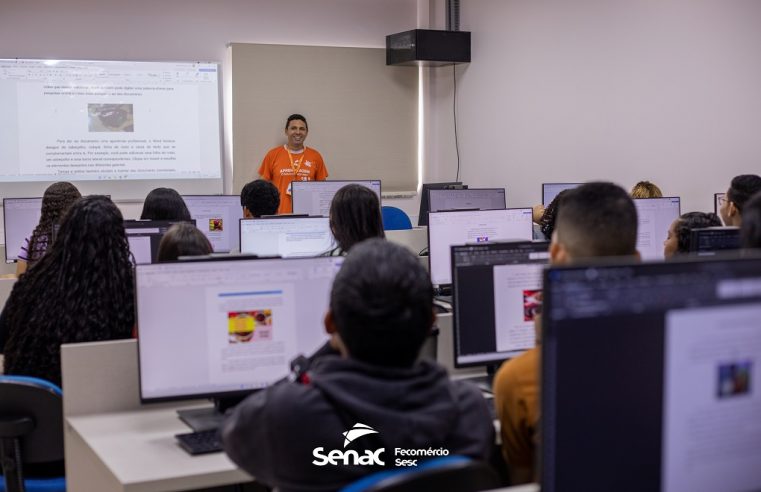 Senac Roraima abre edital com 320 vagas para cursos em Iracema, Rorainópolis e São Luiz