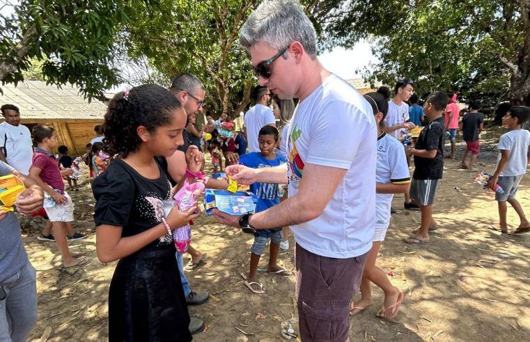 Ação social ‘Páscoa do Bem’ leva chocolate para 1,3 mil crianças no Amajari