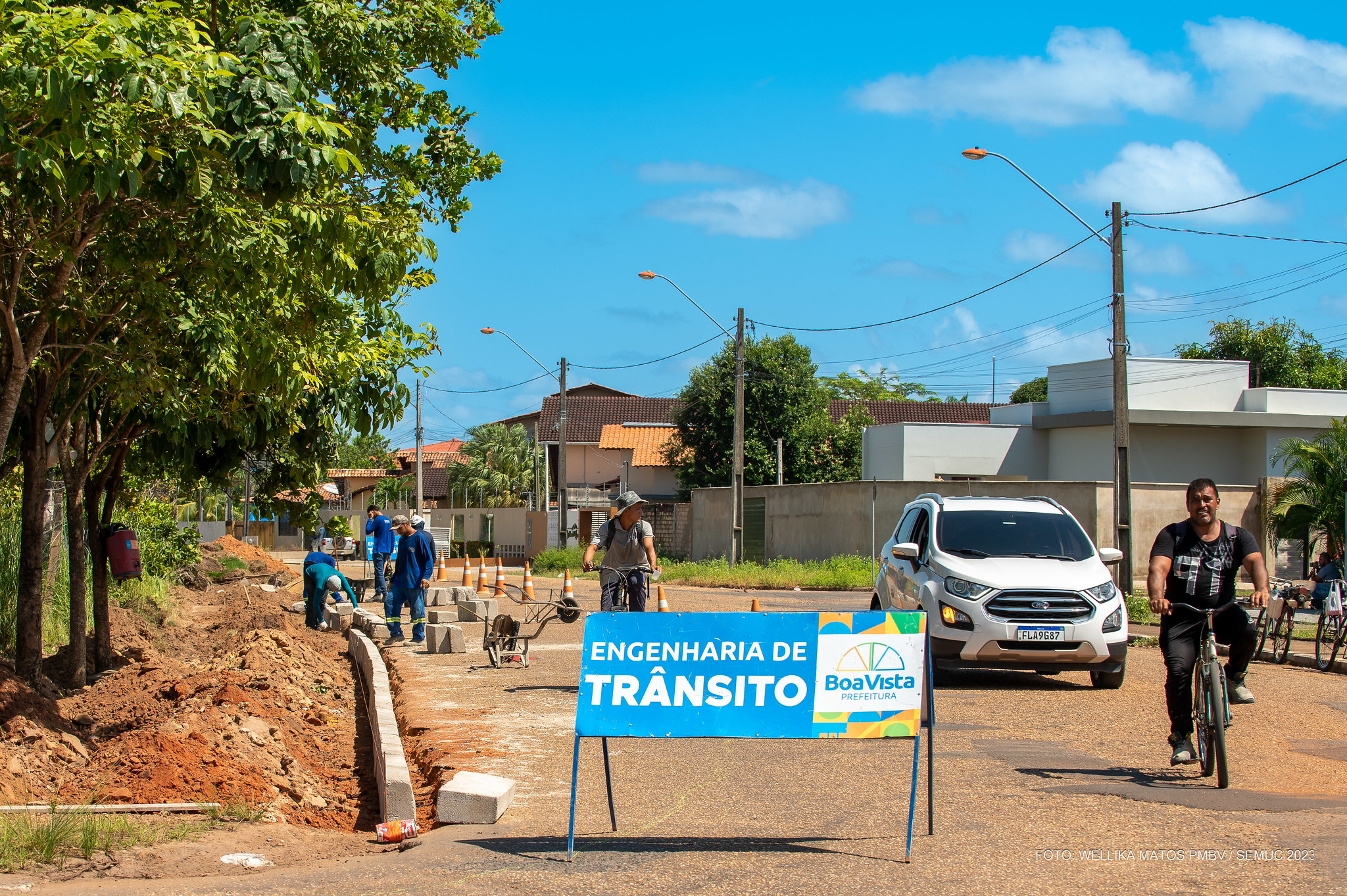 Malha cicloviária de Boa Vista ganha novo trecho de ciclovia entre os bairros dos Estados e Paraviana