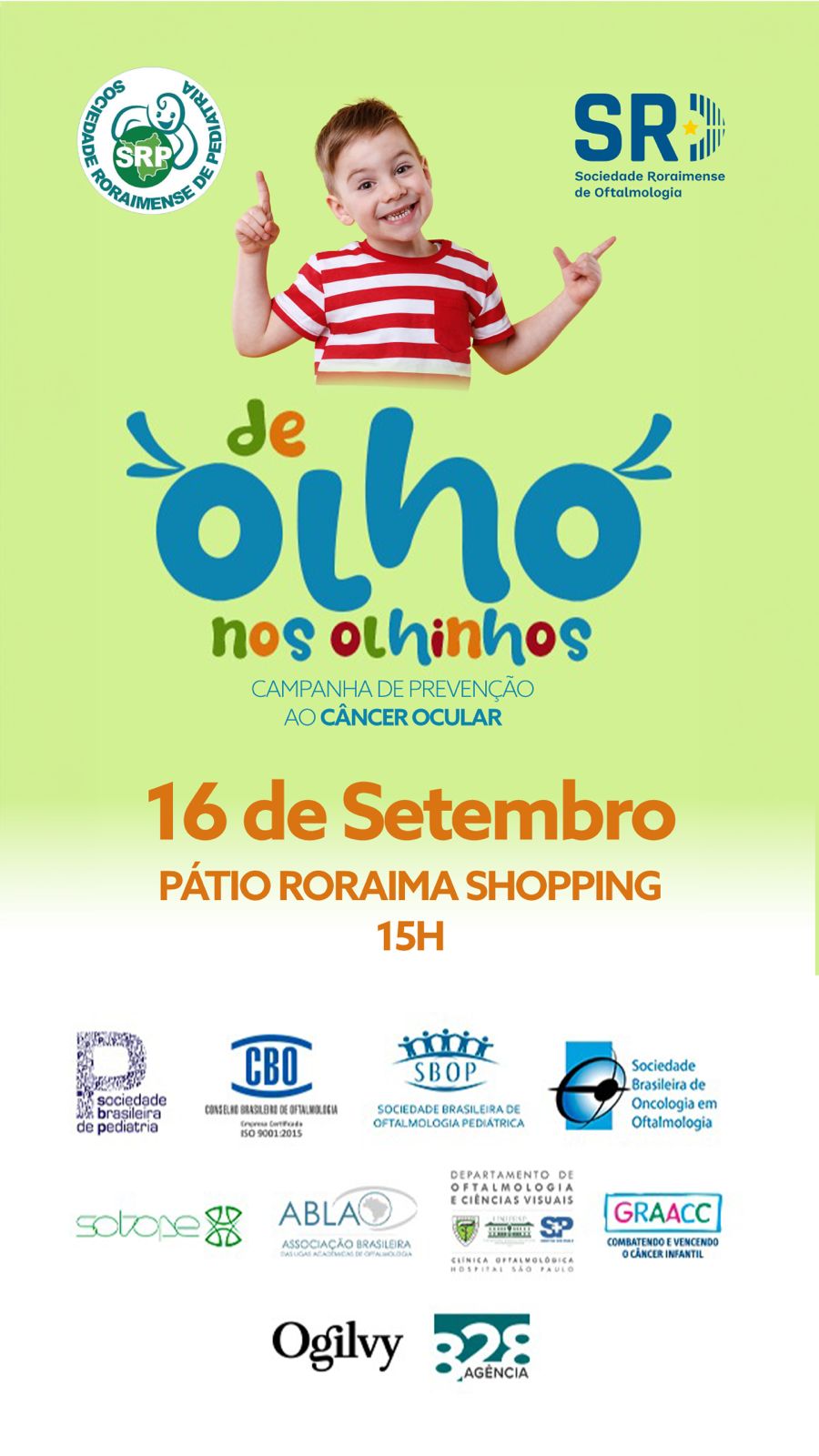 Campanha promove prevenção ao câncer ocular infantil no Pátio Roraima Shopping