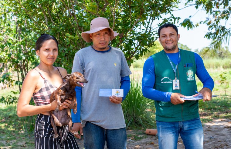 Prefeitura imunizou 785 animais na primeira semana de campanha na zona rural de Boa Vista