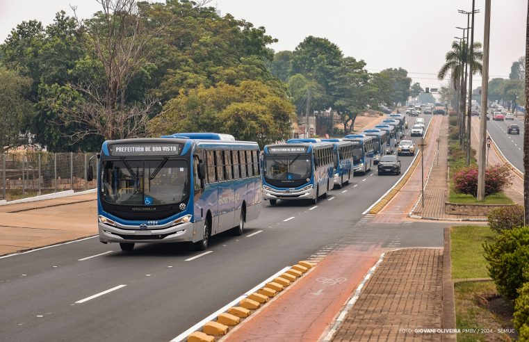 Mobilidade urbana – Prefeito Arthur Henrique entrega oito novos ônibus para o transporte público de Boa Vista