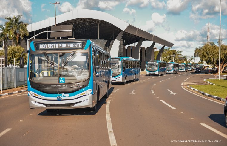 Boa Vista ganha oito novos ônibus e aplicativo para acompanhamento do trajeto das linhas em tempo real