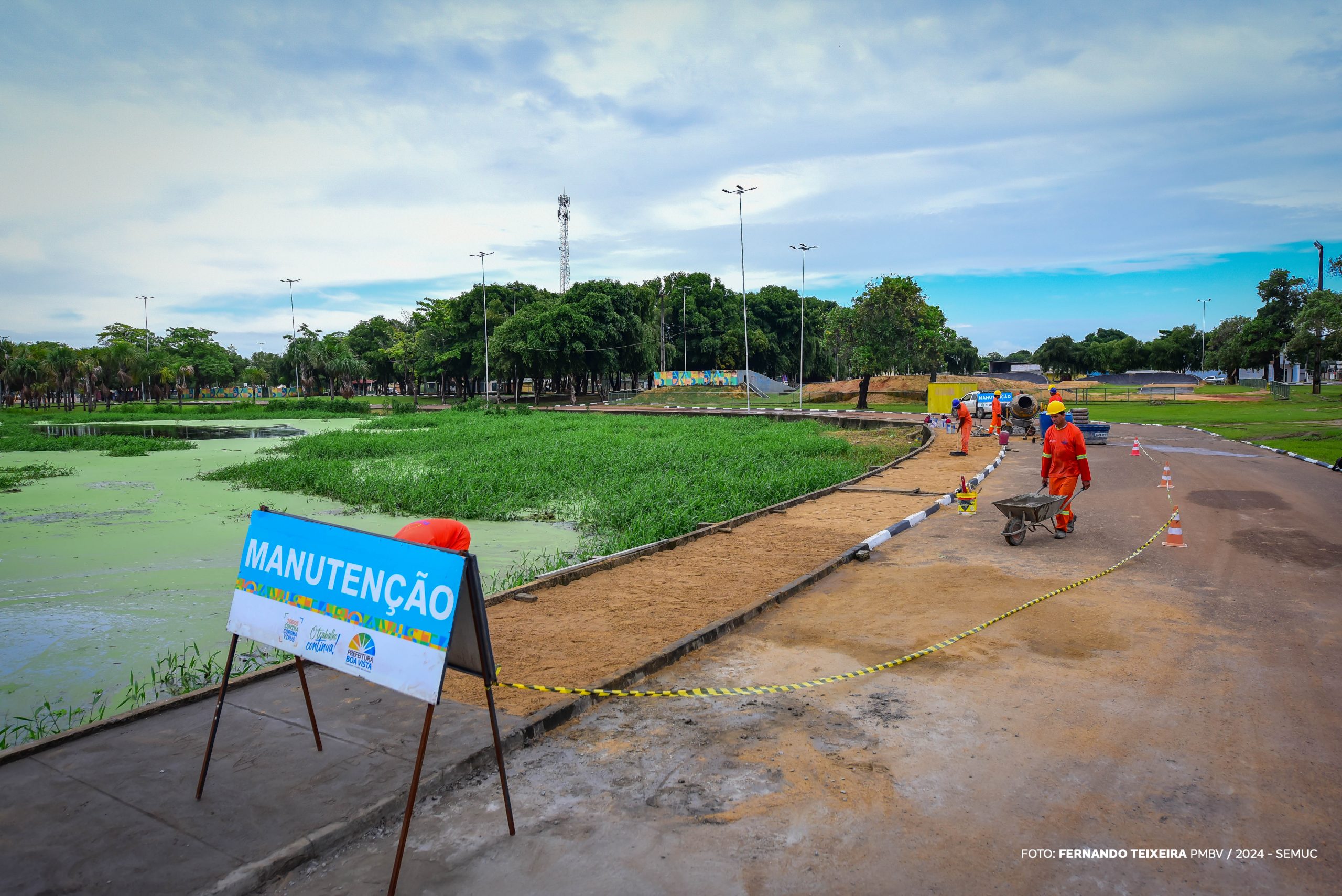 Parque Germano Augusto Sampaio passa por revitalização na estrutura