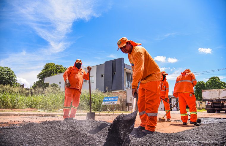 Operação Tapa Buracos já beneficiou mais de 1.525 vias de Boa Vista em 2024